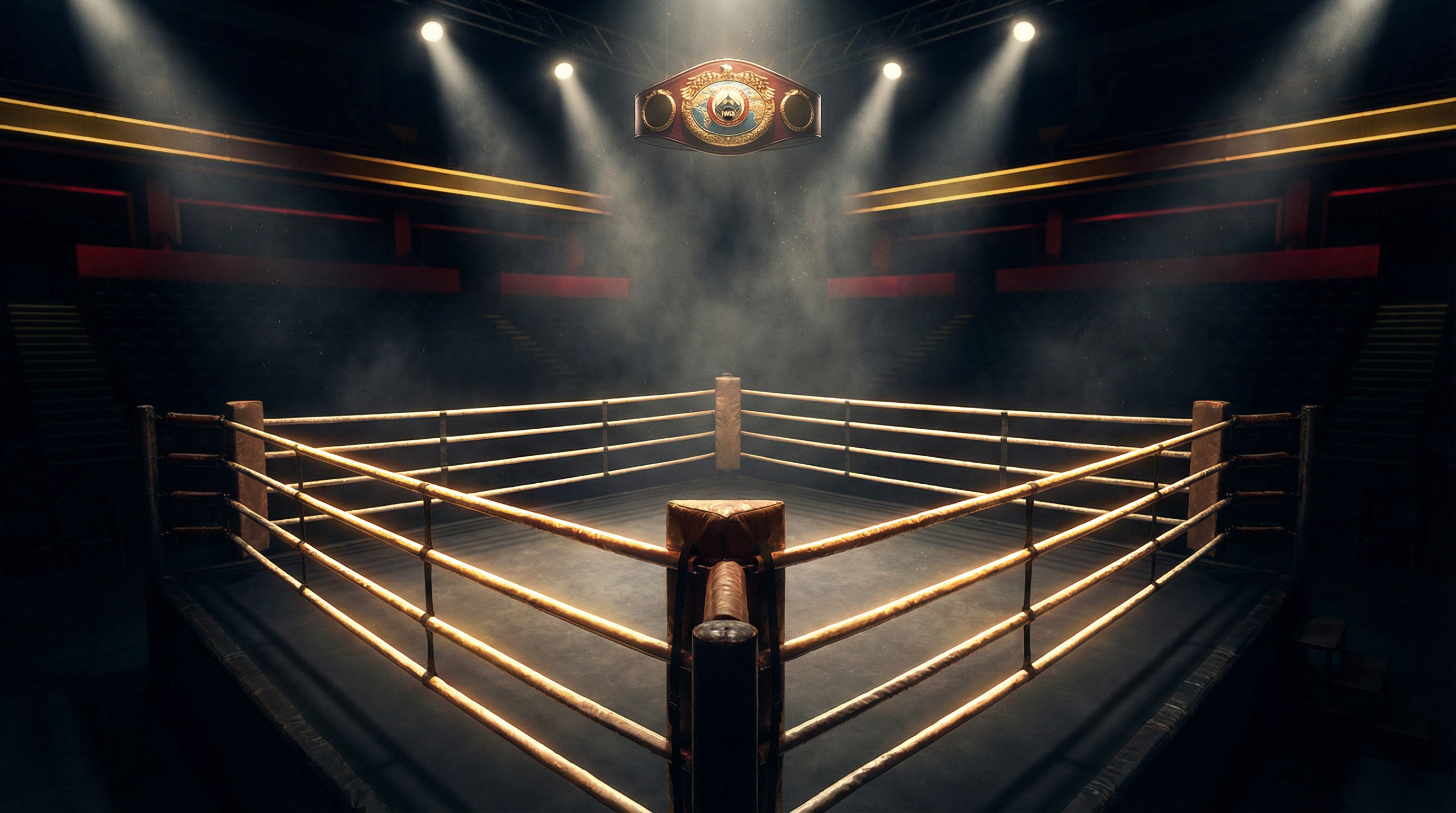 皇冠娱乐 - 聚光灯下的拳击擂台